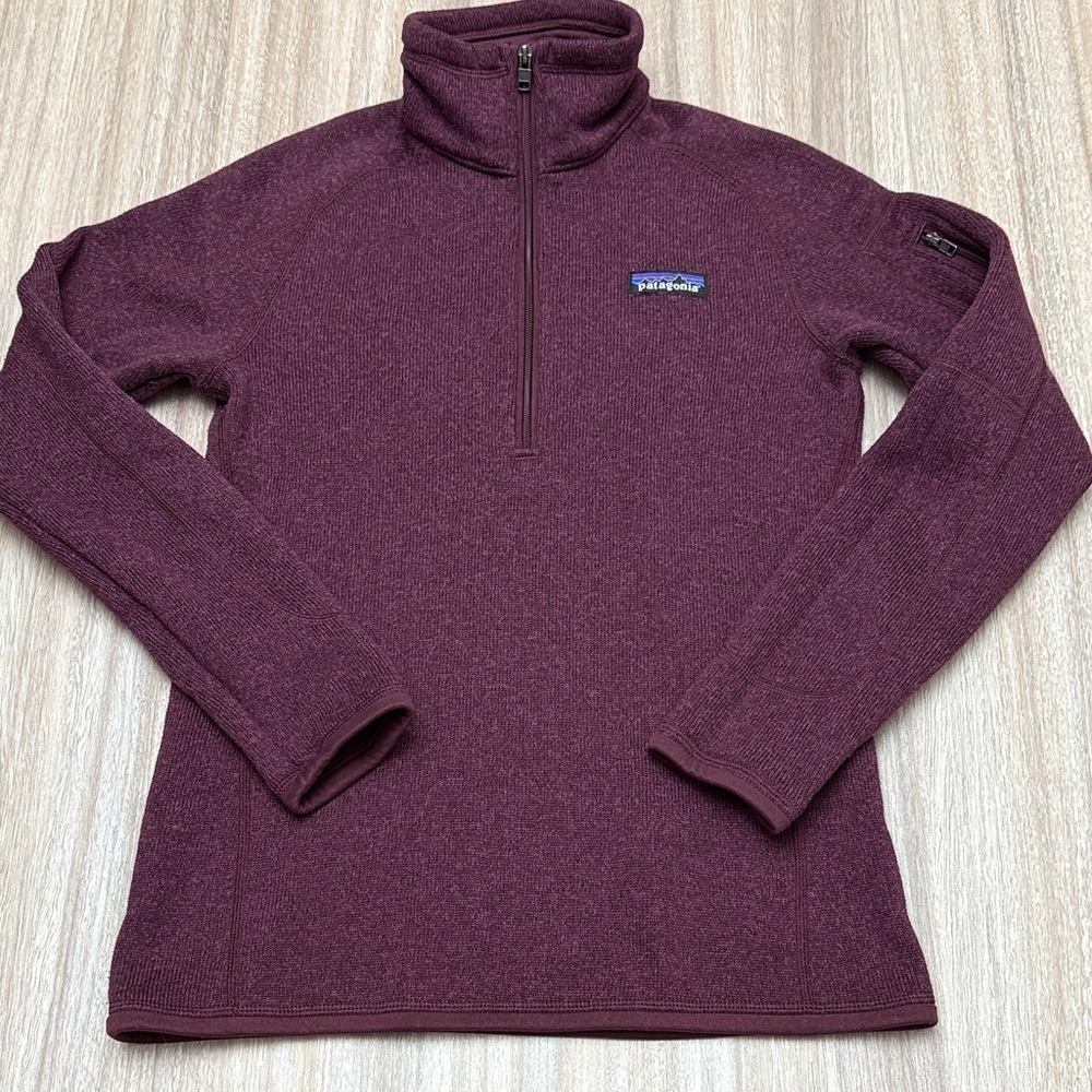 Patagonia Women's Better Sweater 1/4-Zip Pullover in Light Balsamic Size X-Small